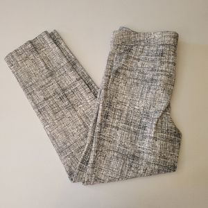 Amanda + Chelsea black and white work pants / size 4